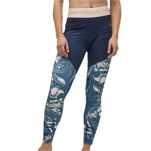 Kari Traa Women's Beatrice High-Impact Leggings Small marble print